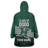 Hawaii Rainbow Warriors Alumni Custom Wearable Blanket Hoodie Kanaka Arrows Tropical Vibes