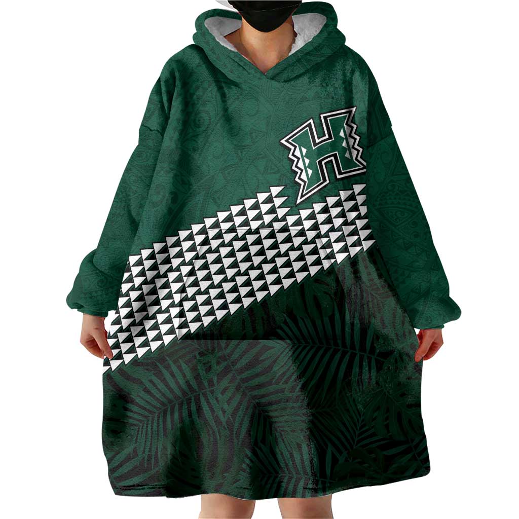 Hawaii Rainbow Warriors Alumni Custom Wearable Blanket Hoodie Kanaka Arrows Tropical Vibes