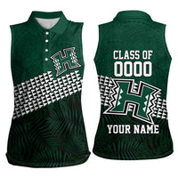 Hawaii Rainbow Warriors Alumni Custom Women Sleeveless Polo Shirt Kanaka Arrows Tropical Vibes