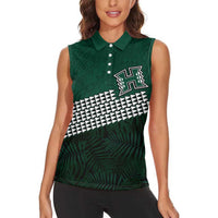 Hawaii Rainbow Warriors Alumni Custom Women Sleeveless Polo Shirt Kanaka Arrows Tropical Vibes