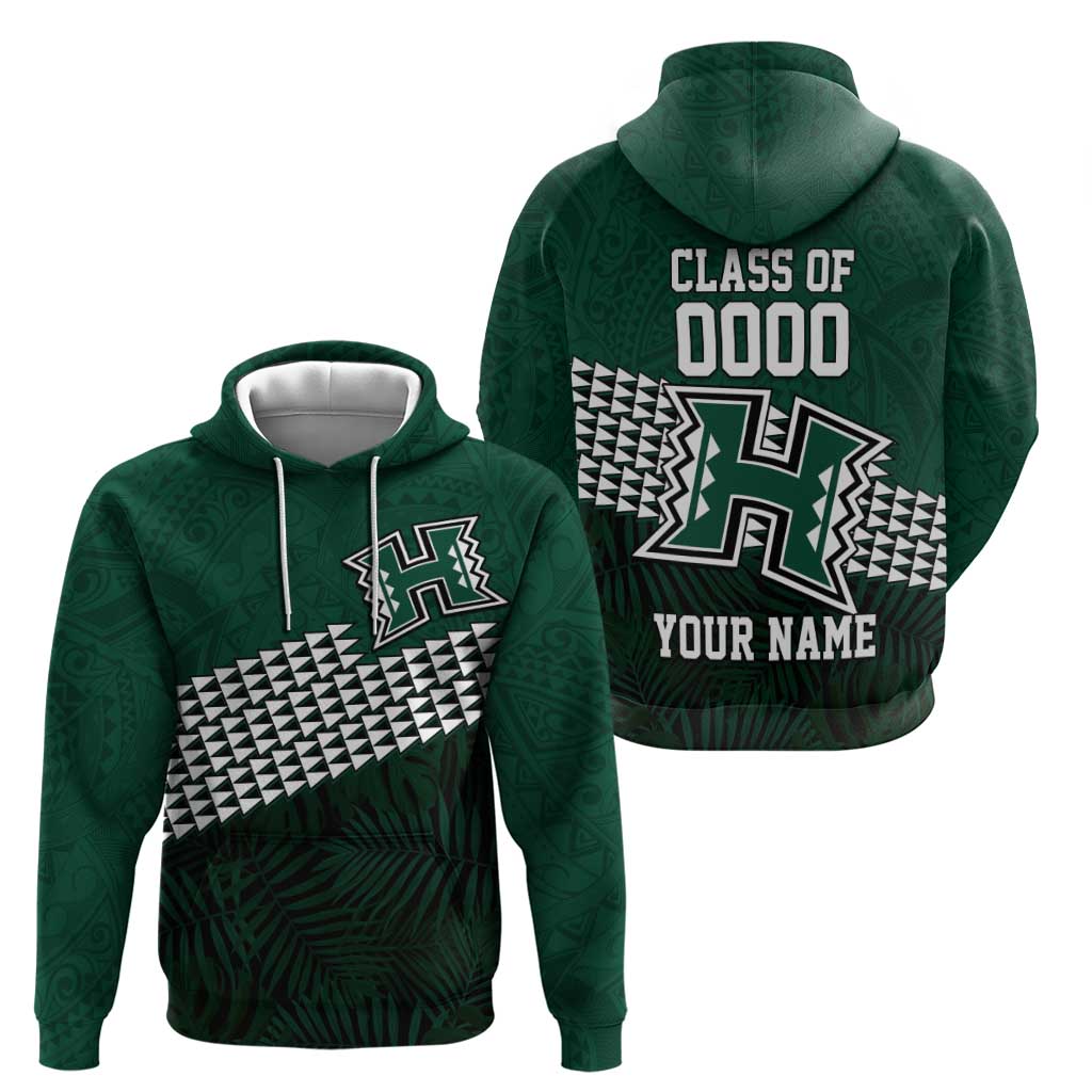 Hawaii Rainbow Warriors Alumni Custom Zip Hoodie Kanaka Arrows Tropical Vibes