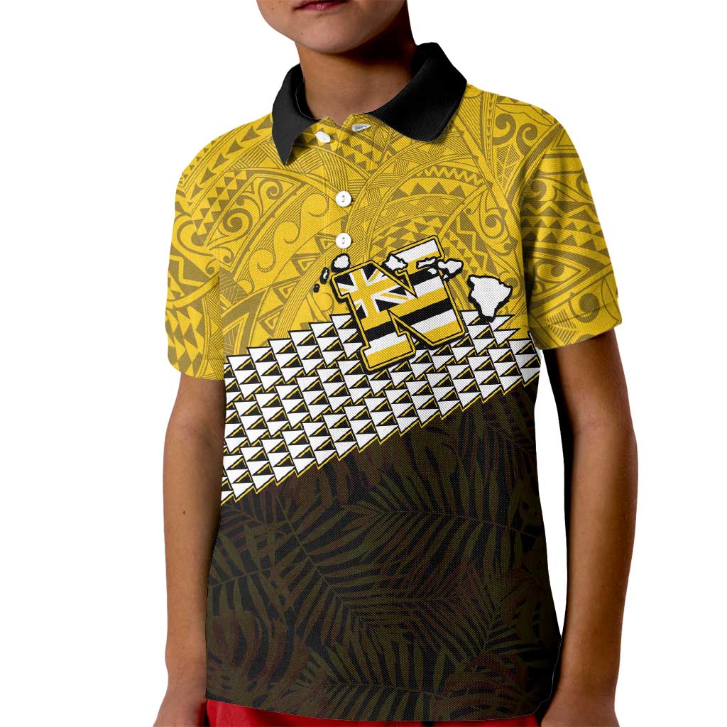 Hawaii Nanakuli High Alumni Custom Kid Polo Shirt Kanaka Arrows Tropical Vibes