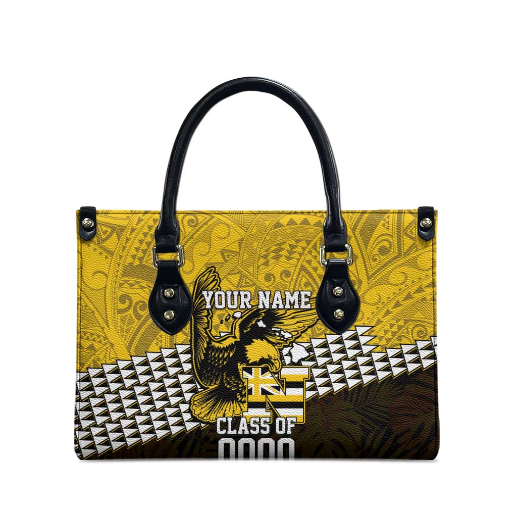 Hawaii Nanakuli High Alumni Custom Leather Bag Kanaka Arrows Tropical Vibes