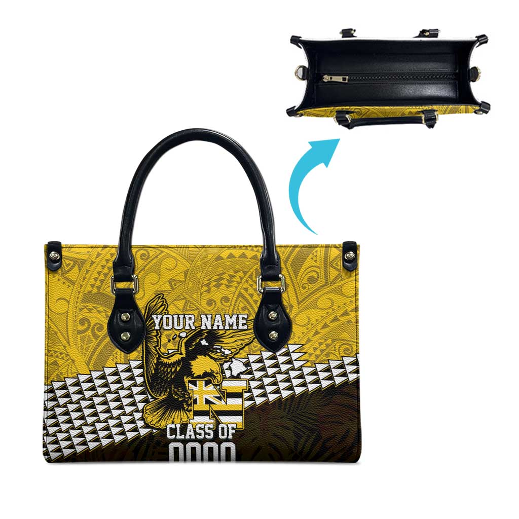 Hawaii Nanakuli High Alumni Custom Leather Bag Kanaka Arrows Tropical Vibes