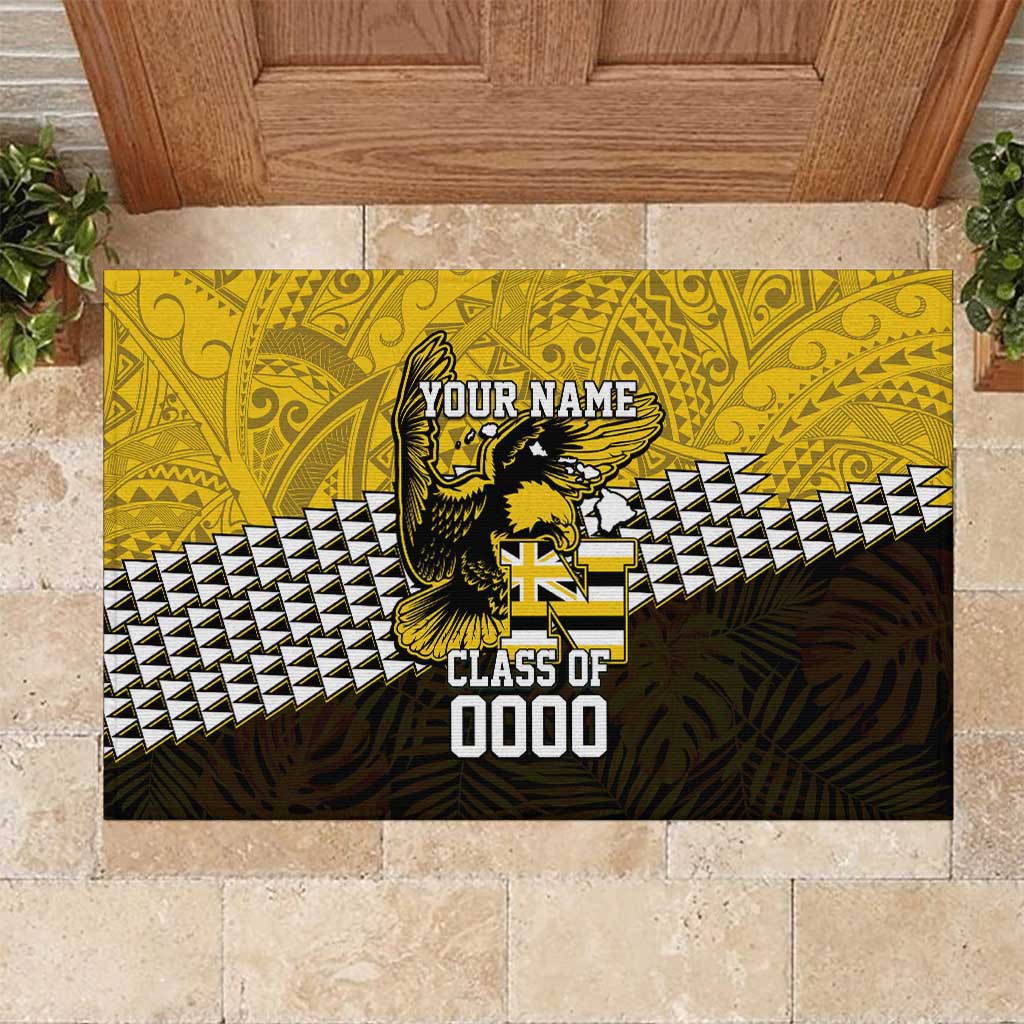 Hawaii Nanakuli High Alumni Custom Rubber Doormat Kanaka Arrows Tropical Vibes