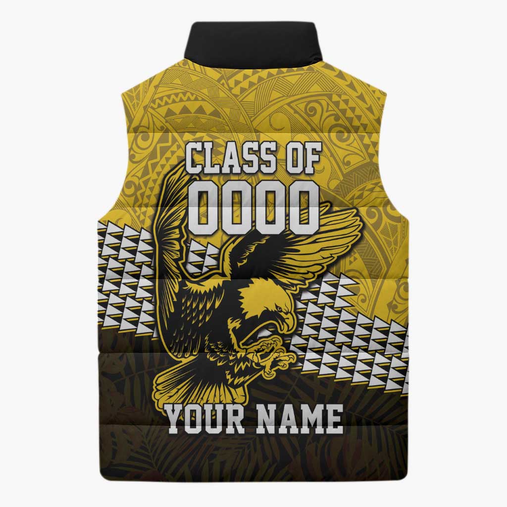 Hawaii Nanakuli High Alumni Custom Sleeveless Puffer Jacket Kanaka Arrows Tropical Vibes