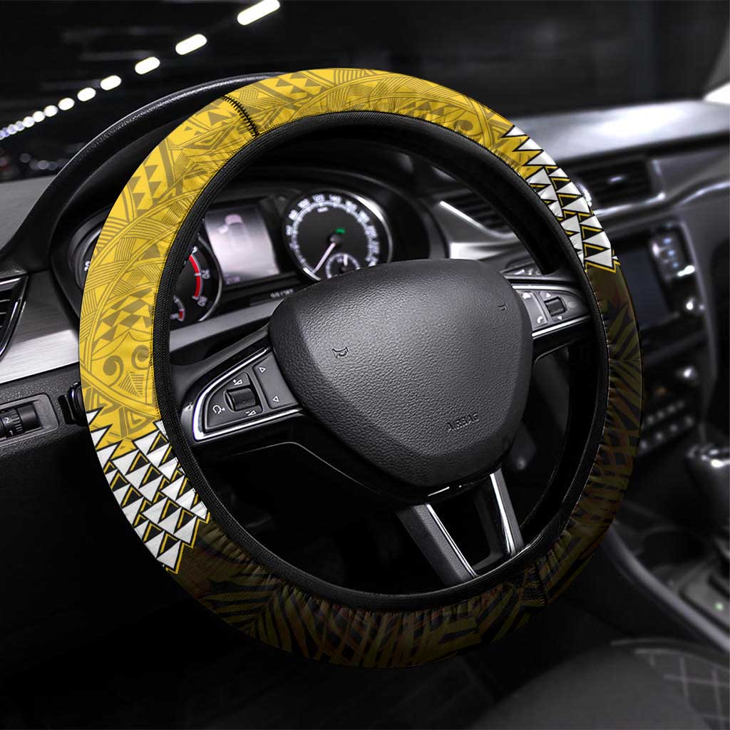 Hawaii Nanakuli High Alumni Steering Wheel Cover Kanaka Arrows Tropical Vibes