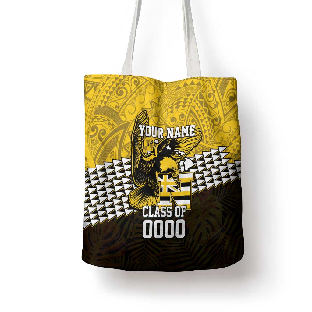 Hawaii Nanakuli High Alumni Custom Tote Bag Kanaka Arrows Tropical Vibes