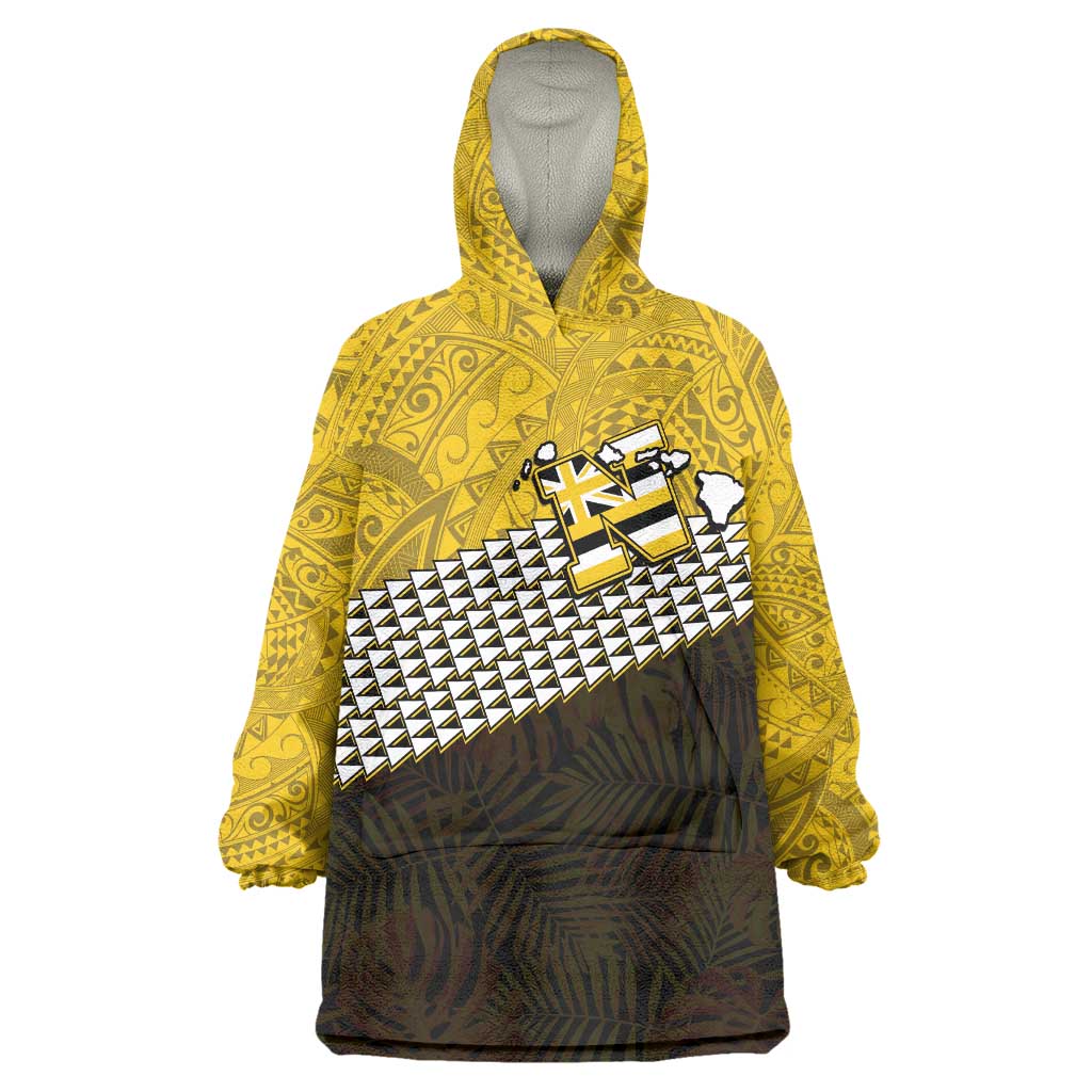 Hawaii Nanakuli High Alumni Custom Wearable Blanket Hoodie Kanaka Arrows Tropical Vibes