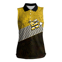 Hawaii Nanakuli High Alumni Custom Women Sleeveless Polo Shirt Kanaka Arrows Tropical Vibes