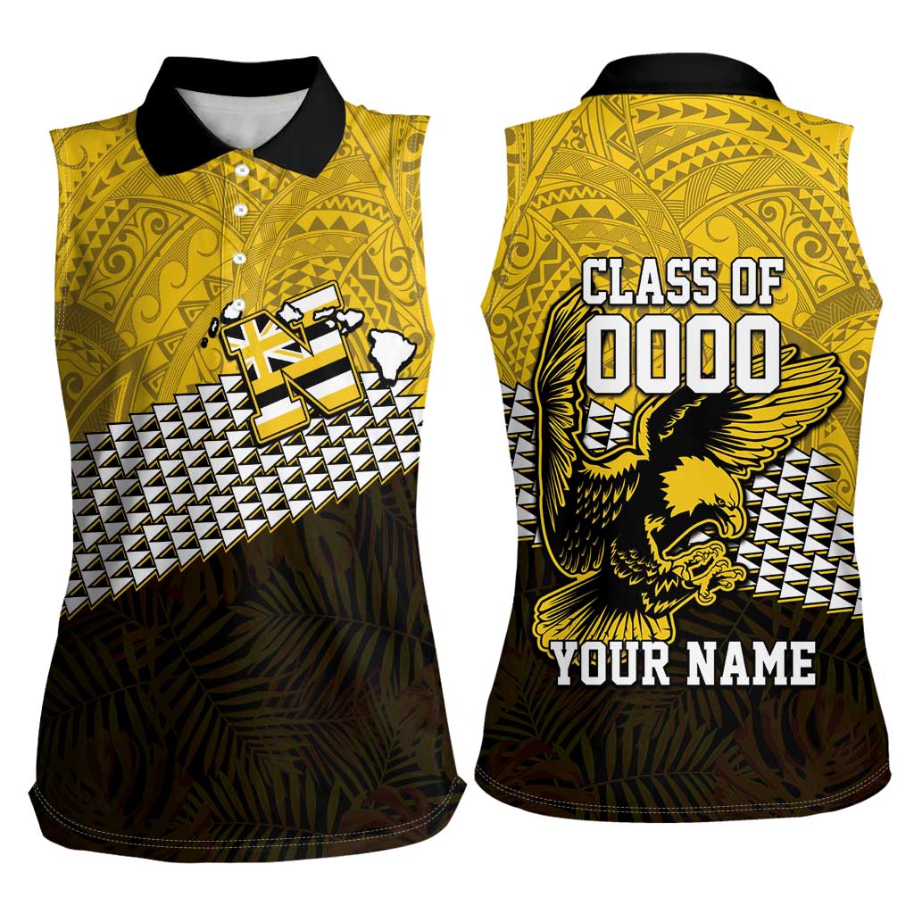 Hawaii Nanakuli High Alumni Custom Women Sleeveless Polo Shirt Kanaka Arrows Tropical Vibes