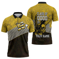 Hawaii Nanakuli High Alumni Custom Zipper Polo Shirt Kanaka Arrows Tropical Vibes