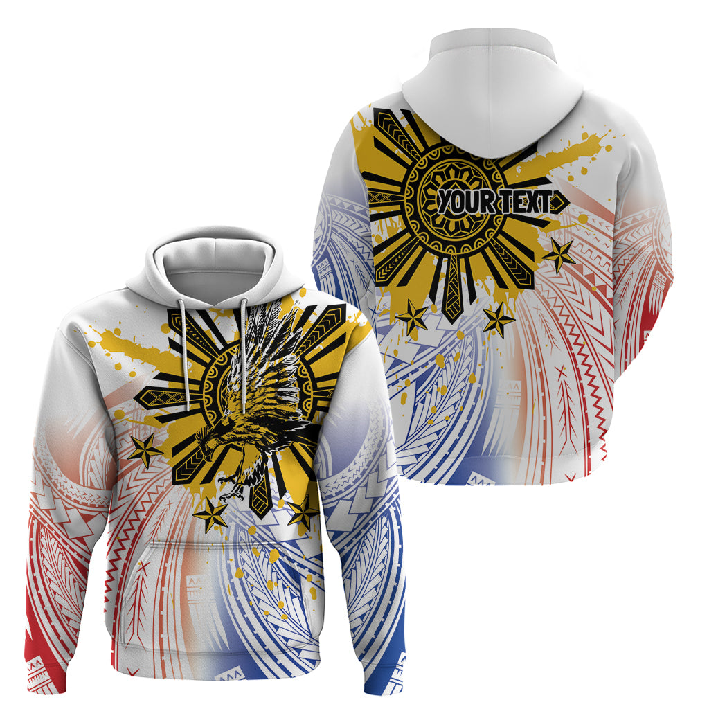 Philippines Independence Day Hoodie Eagle Mix Filipino Flag Tribal Style