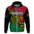 Custom Vanuatu Hoodie Mix Aboriginal Dot Art LT7 Zip Hoodie Art - Polynesian Pride