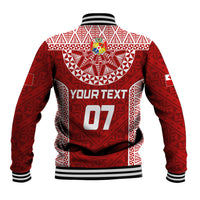 Personalised Tonga Rugby Baseball Jacket Mate Ma'a Tonga Champions LT7 - Polynesian Pride