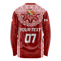 Personalised Tonga Rugby Long Sleeve Shirt Mate Ma'a Tonga Champions LT7