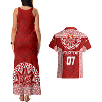 Personalised Tonga Rugby Couples Matching Tank Maxi Dress And Hawaiian Shirt Ikale Tahi Champions World Cup 2023 LT7 - Polynesian Pride