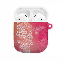 Dreamy Butterfly Polynesian - Breast Cancer Awareness AirPods Case Floral Vibes