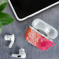 Dreamy Butterfly Polynesian - Breast Cancer Awareness AirPods Case Floral Vibes