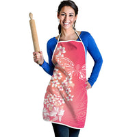 Dreamy Butterfly Polynesian - Breast Cancer Awareness Apron Floral Vibes
