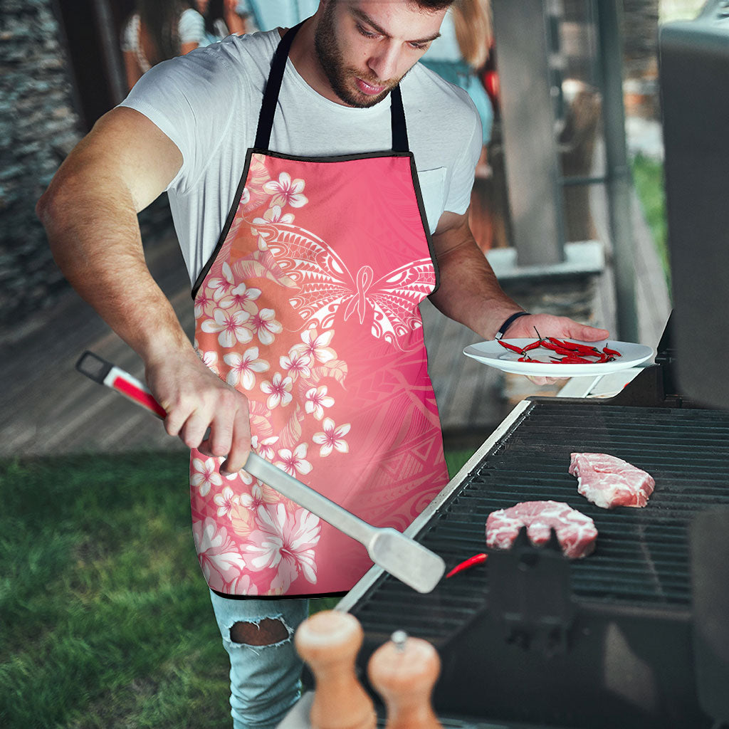 Dreamy Butterfly Polynesian - Breast Cancer Awareness Apron Floral Vibes