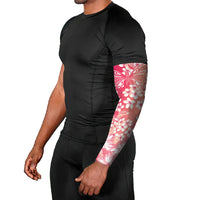 Dreamy Butterfly Polynesian - Breast Cancer Awareness Arm Sleeves Floral Vibes