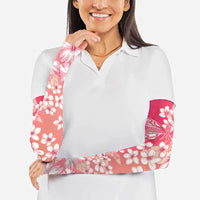 Dreamy Butterfly Polynesian - Breast Cancer Awareness Arm Sleeves Floral Vibes