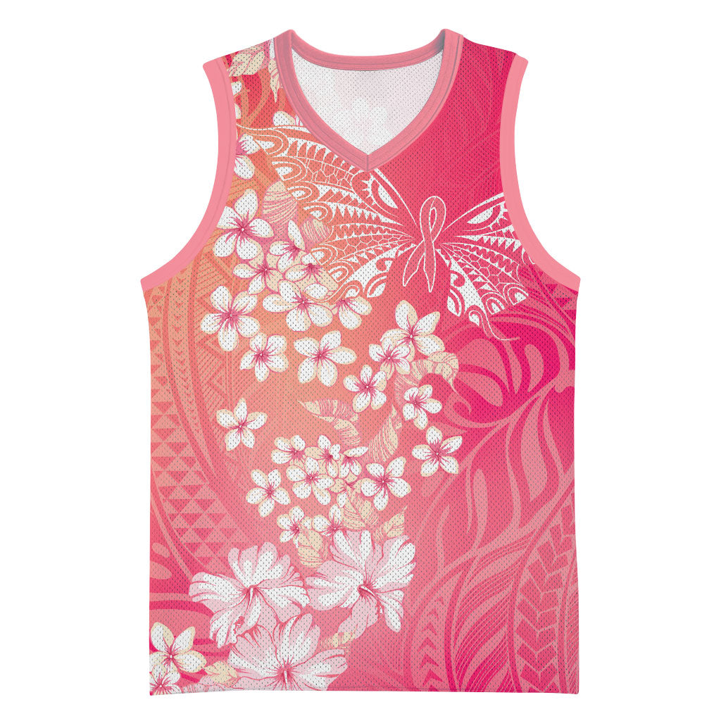 Dreamy Butterfly Polynesian - Breast Cancer Awareness Basketball Jersey Floral Vibes