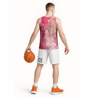 Dreamy Butterfly Polynesian - Breast Cancer Awareness Basketball Jersey Floral Vibes