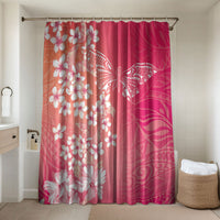 Dreamy Butterfly Polynesian - Breast Cancer Awareness Bathroom Set Floral Vibes