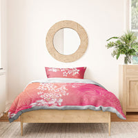 Dreamy Butterfly Polynesian - Breast Cancer Awareness Bedding Set Floral Vibes