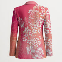 Dreamy Butterfly Polynesian - Breast Cancer Awareness Blazer Floral Vibes