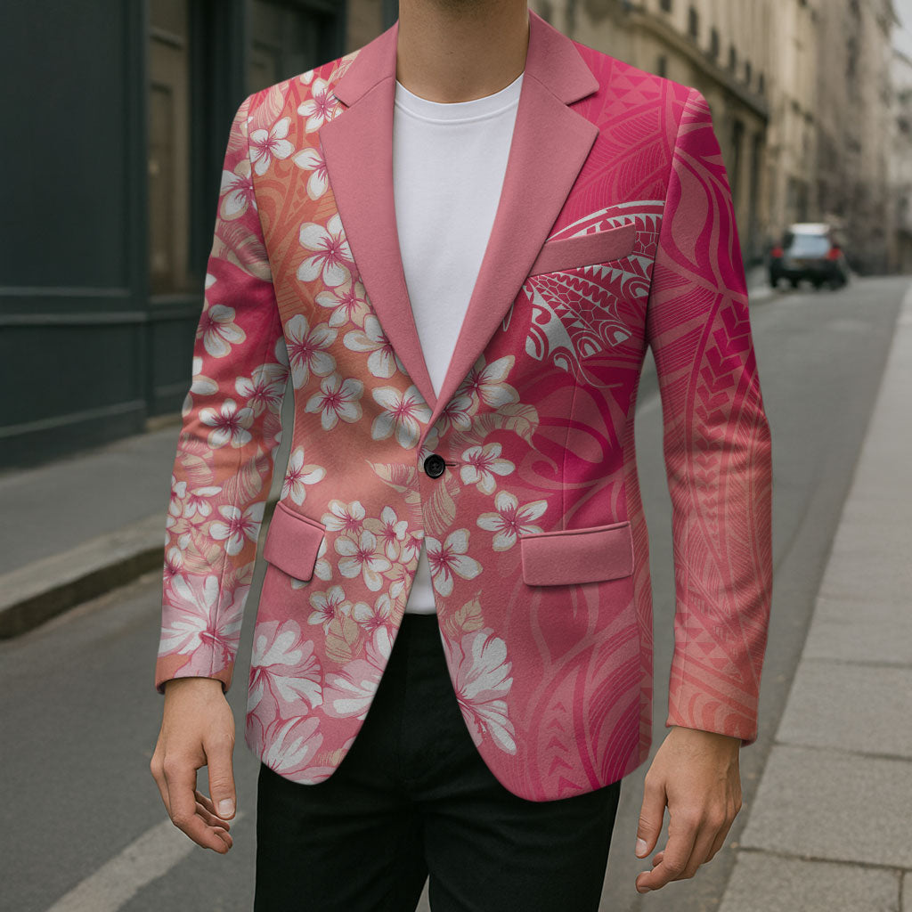 Dreamy Butterfly Polynesian - Breast Cancer Awareness Blazer Floral Vibes