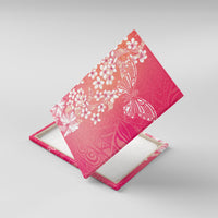Dreamy Butterfly Polynesian - Breast Cancer Awareness Canvas Wall Art Floral Vibes