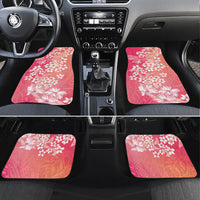 Dreamy Butterfly Polynesian - Breast Cancer Awareness Car Mats Floral Vibes