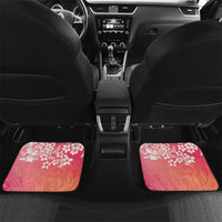 Dreamy Butterfly Polynesian - Breast Cancer Awareness Car Mats Floral Vibes
