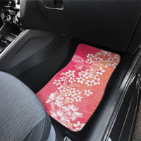Dreamy Butterfly Polynesian - Breast Cancer Awareness Car Mats Floral Vibes