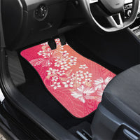 Dreamy Butterfly Polynesian - Breast Cancer Awareness Car Mats Floral Vibes