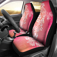 Dreamy Butterfly Polynesian - Breast Cancer Awareness Car Seat Cover Floral Vibes
