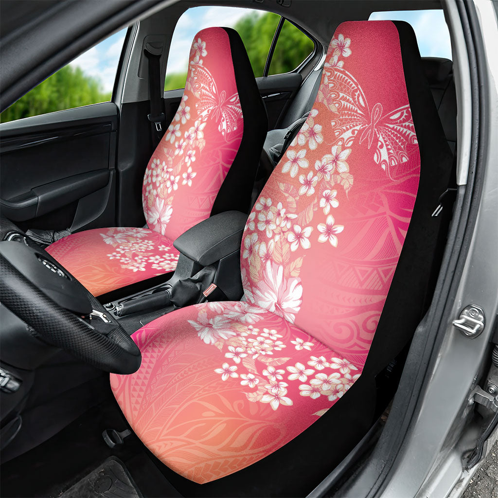Dreamy Butterfly Polynesian - Breast Cancer Awareness Car Seat Cover Floral Vibes