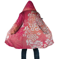 Dreamy Butterfly Polynesian - Breast Cancer Awareness Cloak Floral Vibes