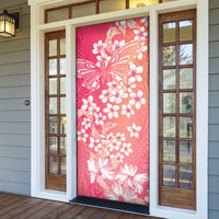 Dreamy Butterfly Polynesian - Breast Cancer Awareness Door Cover Floral Vibes