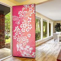 Dreamy Butterfly Polynesian - Breast Cancer Awareness Door Cover Floral Vibes