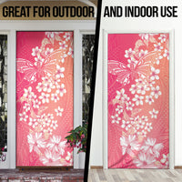 Dreamy Butterfly Polynesian - Breast Cancer Awareness Door Cover Floral Vibes