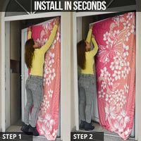 Dreamy Butterfly Polynesian - Breast Cancer Awareness Door Cover Floral Vibes