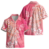 Dreamy Butterfly Polynesian - Breast Cancer Awareness Kid Hawaiian Shirt Floral Vibes