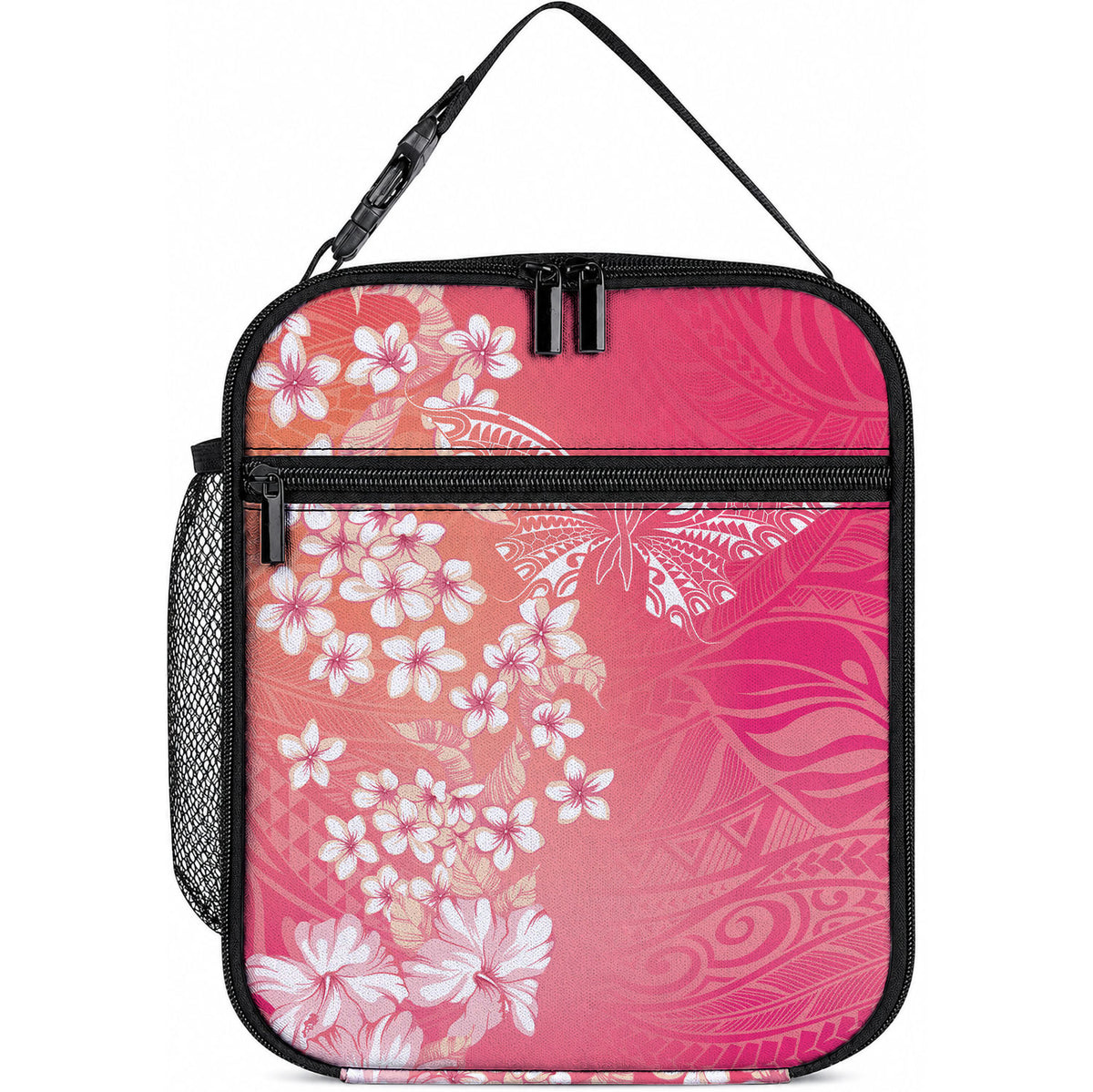 Dreamy Butterfly Polynesian - Breast Cancer Awareness Lunch Bag Floral Vibes