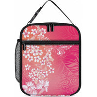 Dreamy Butterfly Polynesian - Breast Cancer Awareness Lunch Bag Floral Vibes