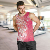 Dreamy Butterfly Polynesian - Breast Cancer Awareness Men Tank Top Floral Vibes