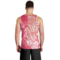 Dreamy Butterfly Polynesian - Breast Cancer Awareness Men Tank Top Floral Vibes